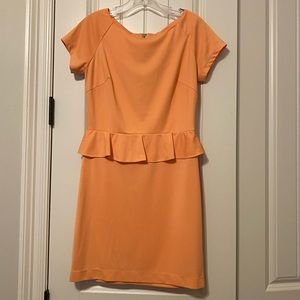 Peach Peplum Dress